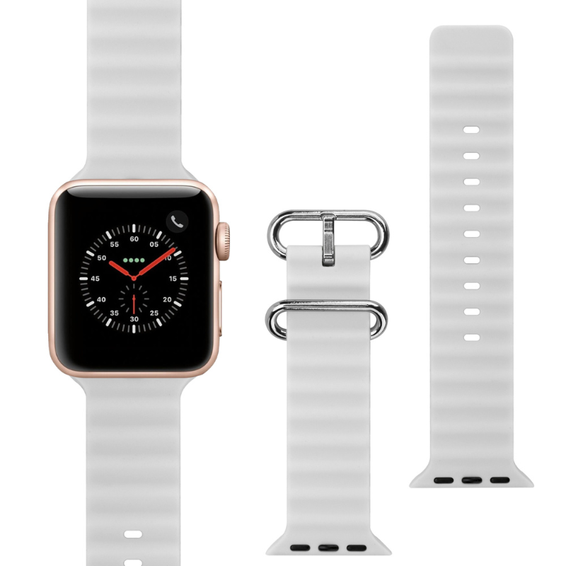 Silicon Watch Band w/ Double Buckle