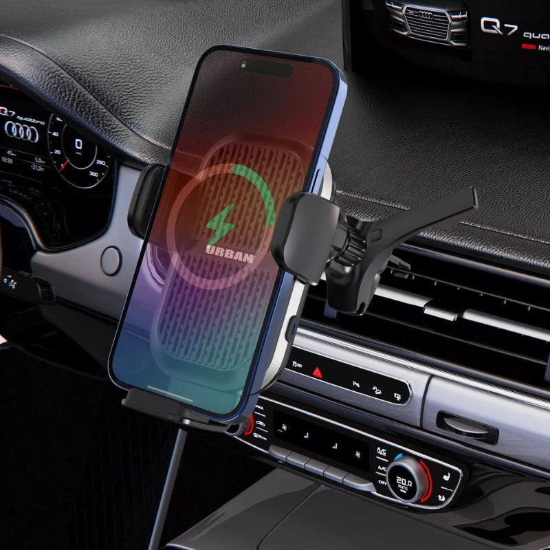 Urban Wireless Charging Car Mount w/ Auto Sensor