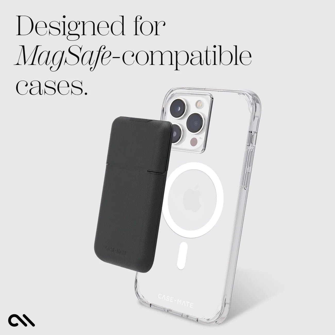 Case-Mate Black MagSafe Leather Flip Wallet