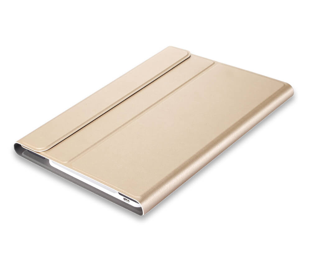 FOLIO BLUETOOTH CASE + KEYBOARD for iPad 9.7 2017 & iPad 9.7 2018#Colour_Gold