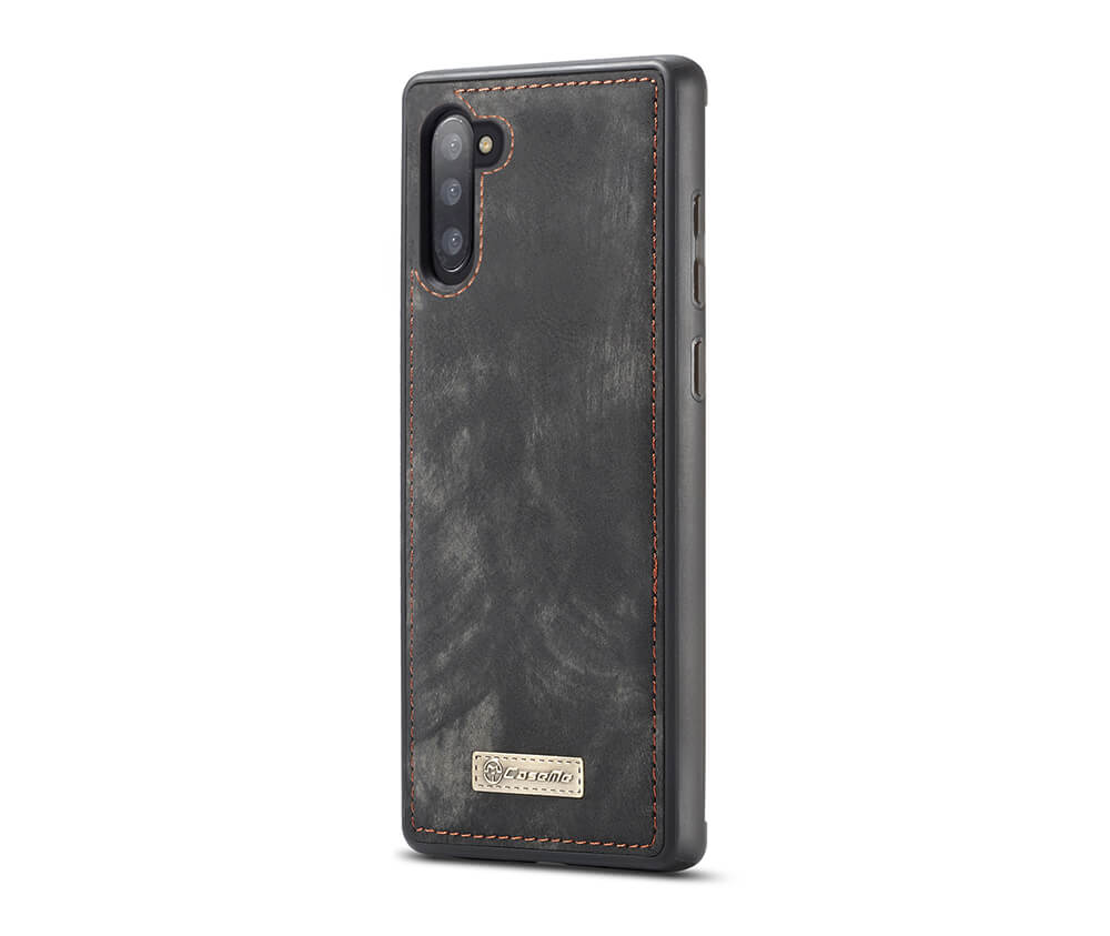 2IN1 DETACHABLE SUEDE WALLET for Galaxy Note 10+#Colour_Black