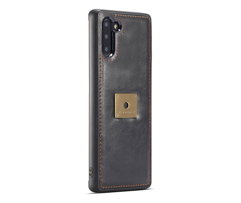 2IN1 DETACHABLE LEATHER WALLET for Galaxy Note 10+#Colour_Black