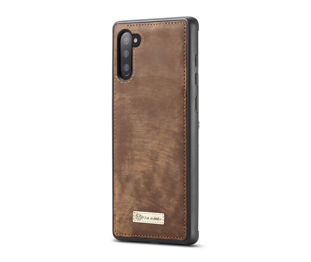 2IN1 DETACHABLE SUEDE WALLET for Galaxy Note 10+#Colour_Brown