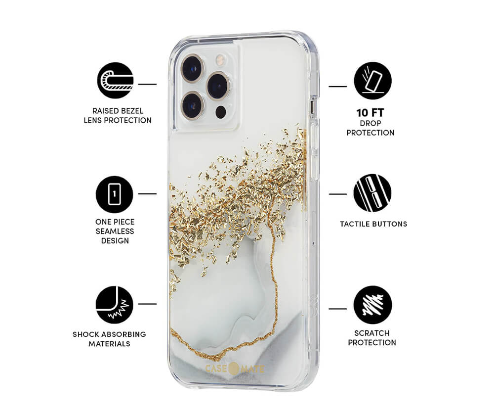 Protective Karat Marble Case w/ MicroPel® Antimicrobial