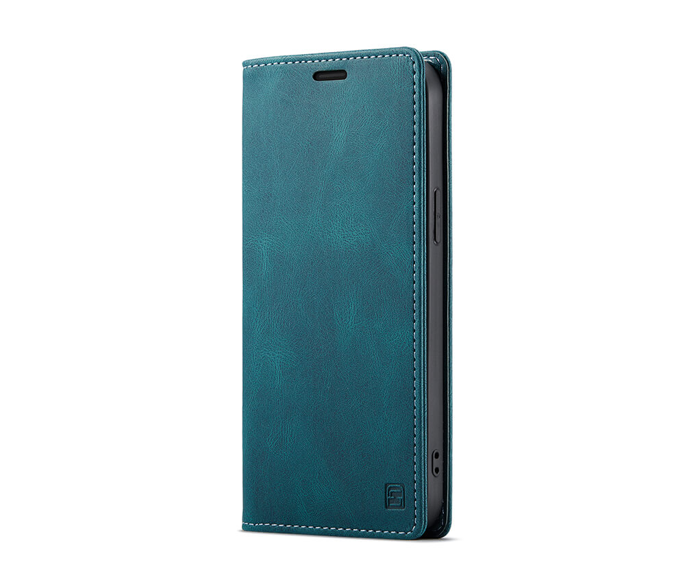 Protective Slim Vegan Leather Wallet Case#Colour_Green