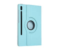 LITCHI LEATHER 360 ROTATIONAL CASE for Galaxy Tab S7+#Colour_Light Blue