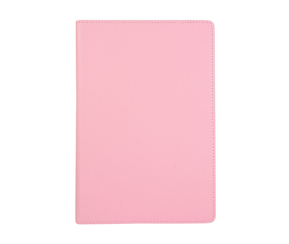 LITCHI LEATHER 360 ROTATIONAL CASE for Galaxy Tab S7#Colour_Light Pink