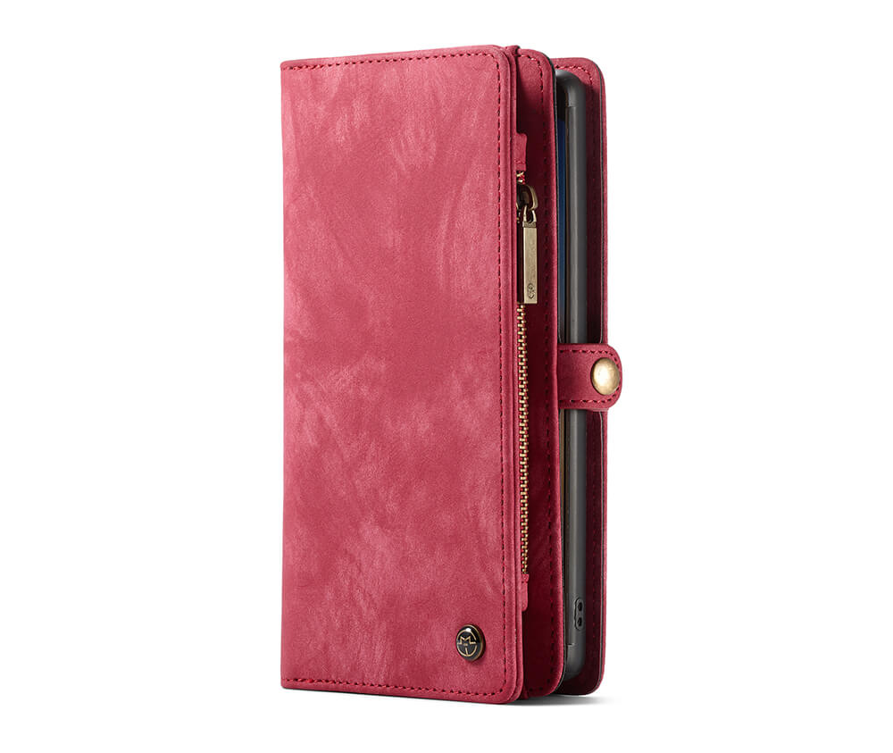 2IN1 DETACHABLE SUEDE WALLET for Galaxy Note 10+#Colour_Red