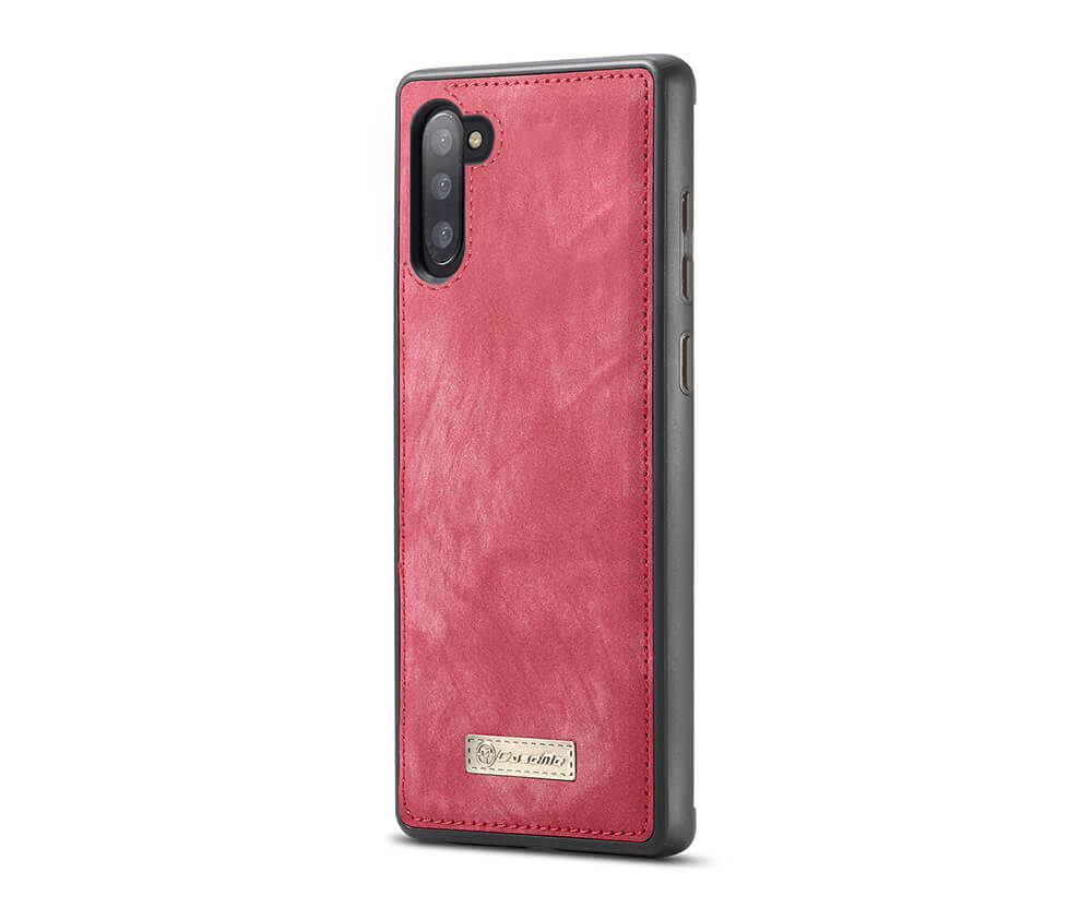 2IN1 DETACHABLE SUEDE WALLET for Galaxy Note 10+#Colour_Red