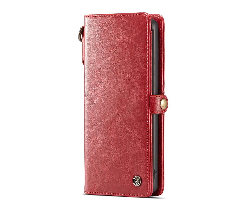 2IN1 DETACHABLE LEATHER WALLET for Galaxy Note 10+#Colour_Red
