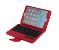 Protective Litchi Leather Bluetooth Case with Keyboard#Colour_Red