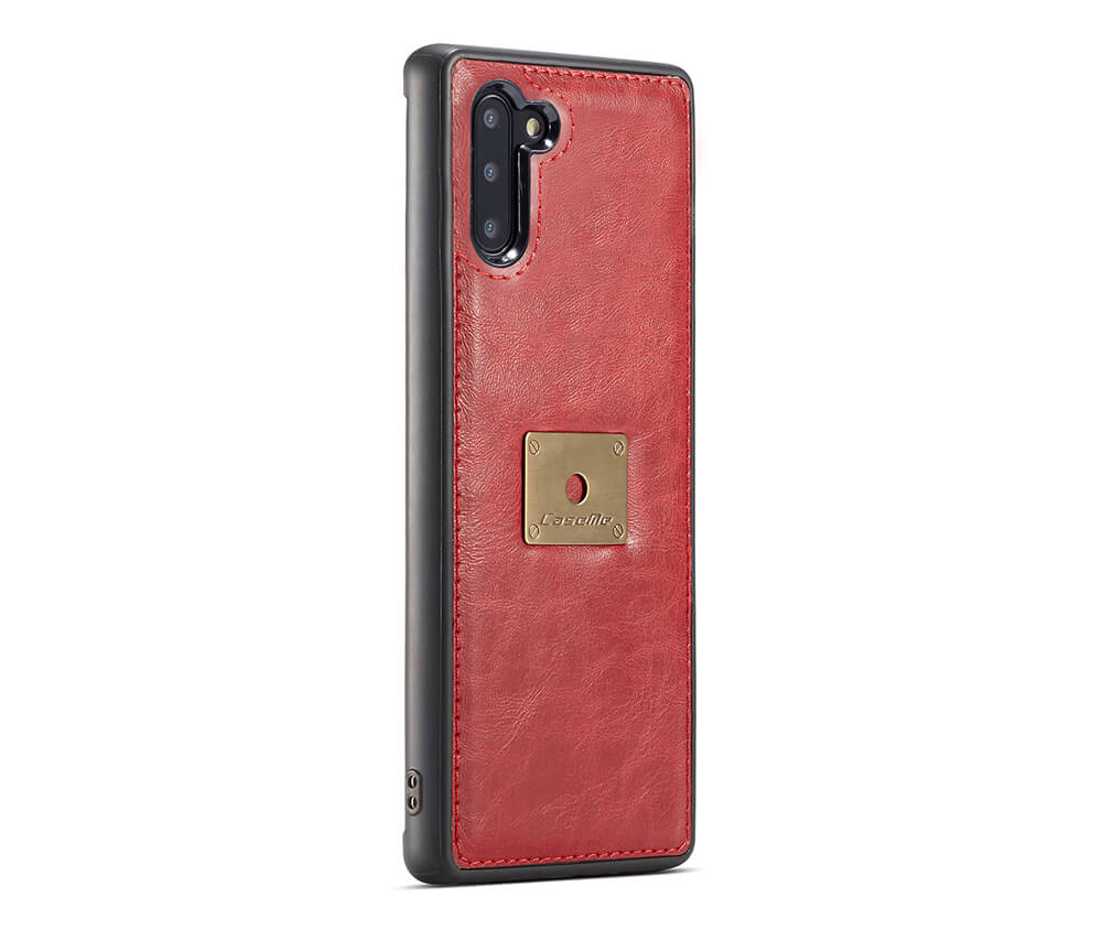 2IN1 DETACHABLE LEATHER WALLET for Galaxy Note 10+#Colour_Red