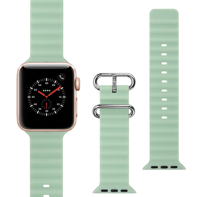 Silicon Watch Band w/ Double Buckle