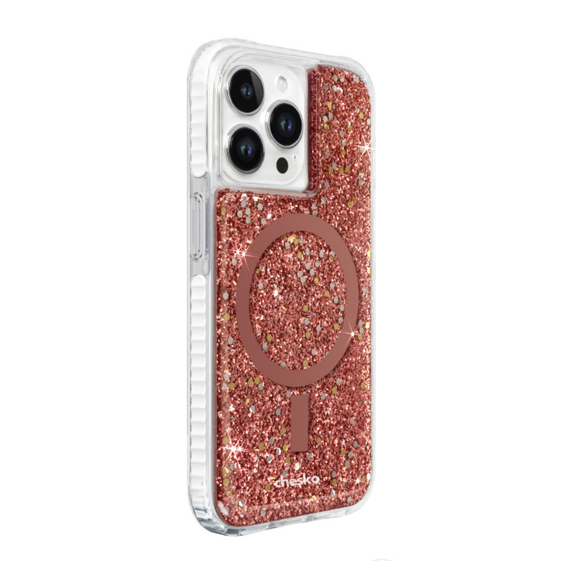 Chesko Rose Gold Glitter for MagSafe