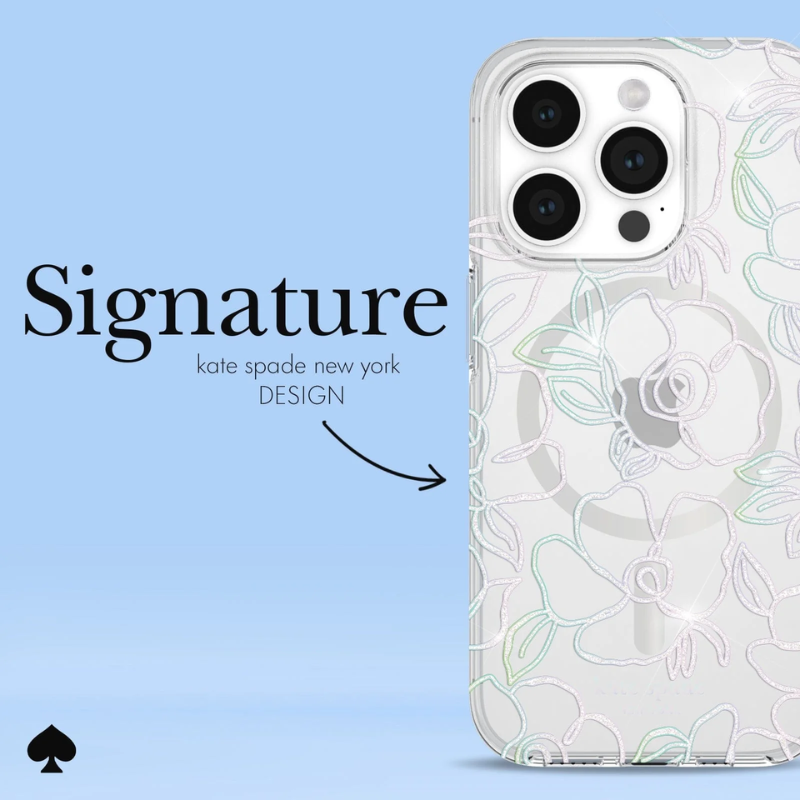 Protective Modern Floral Case w/ Magsafe