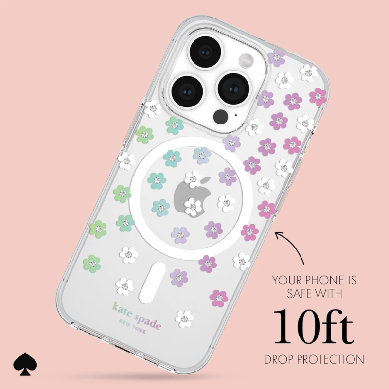 Protective Scattered Flowers Case w/ Magsafe