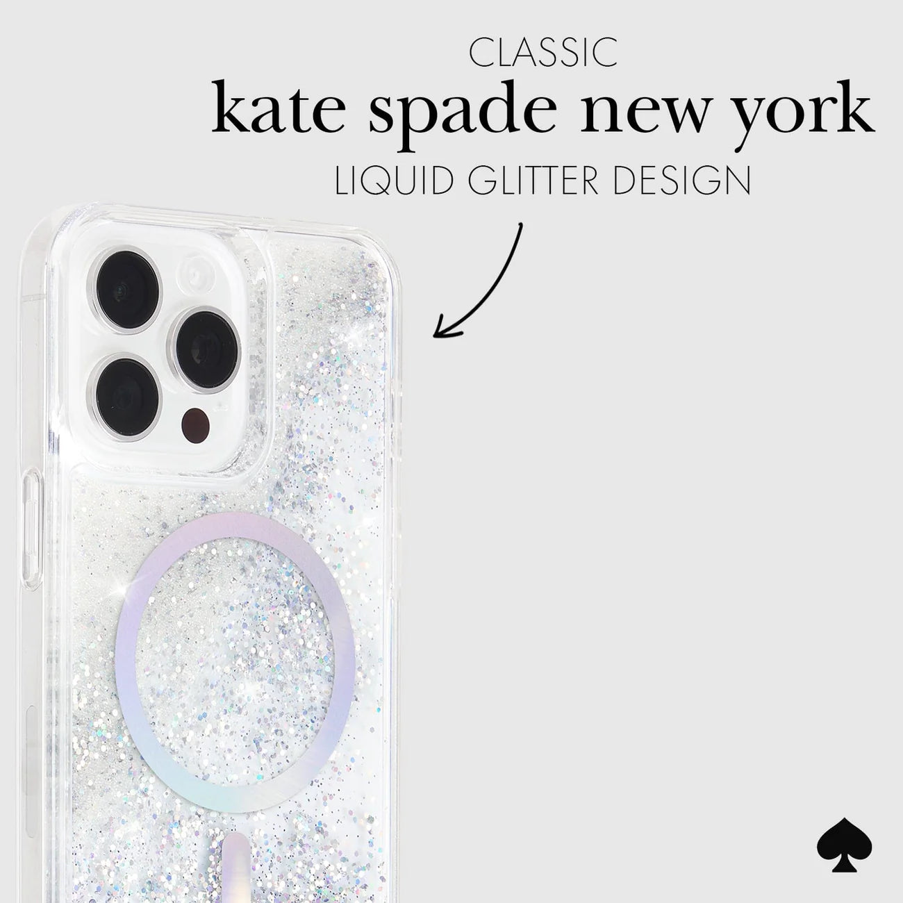 Kate Spade Liquid Glitter Case w/ Magsafe