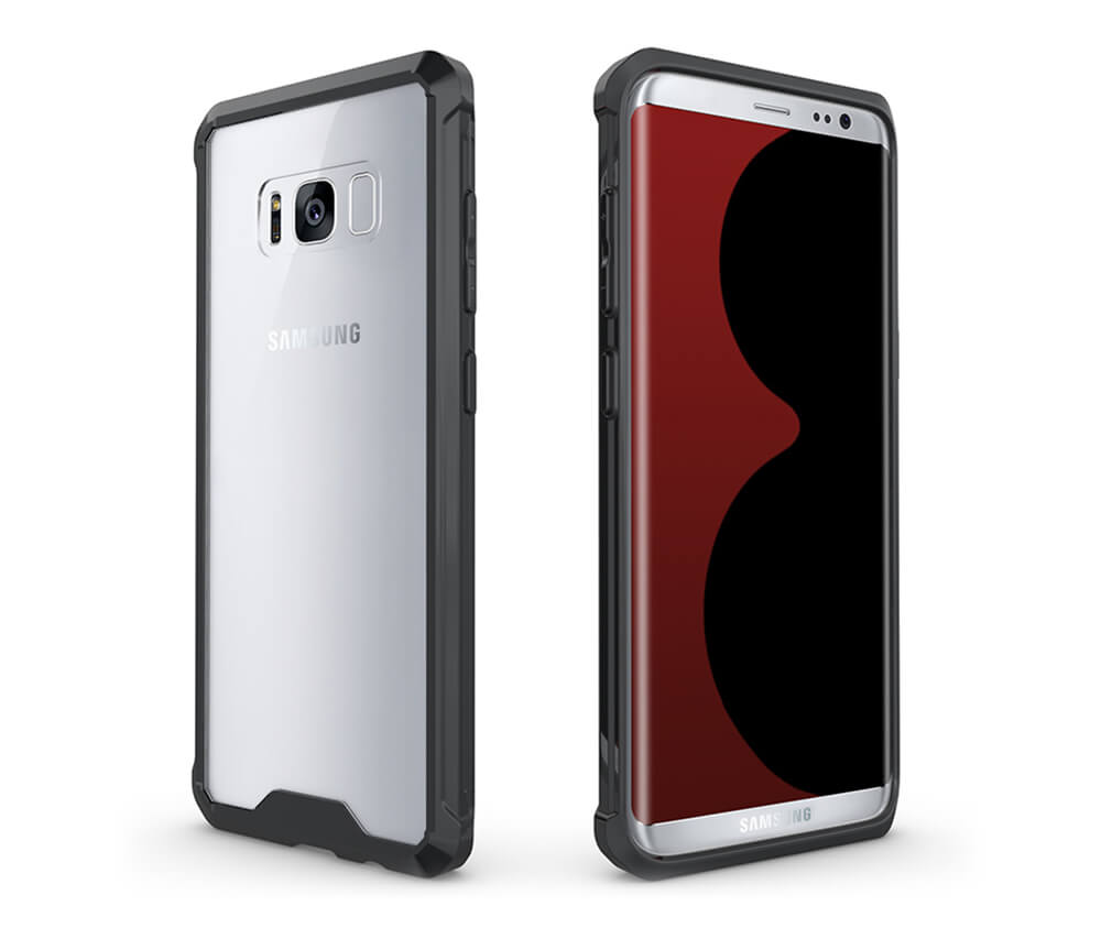 SAMUSNG S8+ SHOCK PROOF CORNER TPU - BLACK#Colour_Black