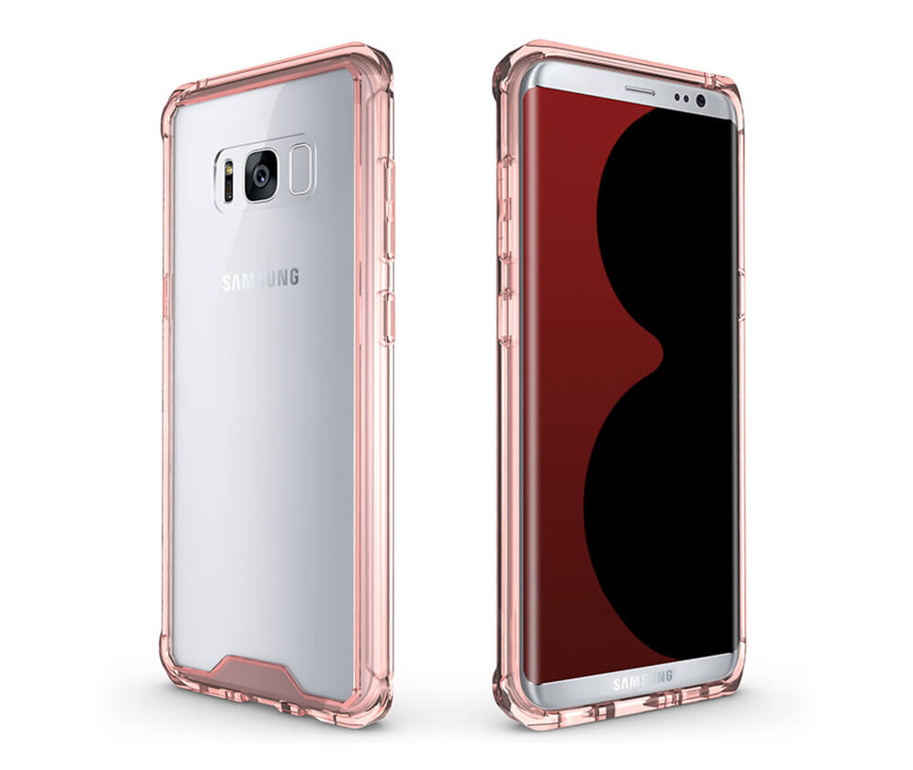 S8 SHOCK PROOF CORNER TPU - BLACK#Colour_Pink