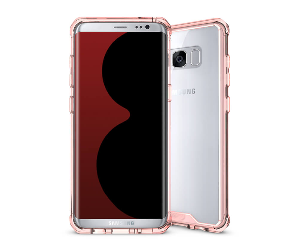 S8 SHOCK PROOF CORNER TPU - BLACK#Colour_Pink