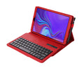 LITCHI LEATHER BLUETOOTH CASE + KEYBOARD for Galaxy Tab A 10.5#Colour_Red