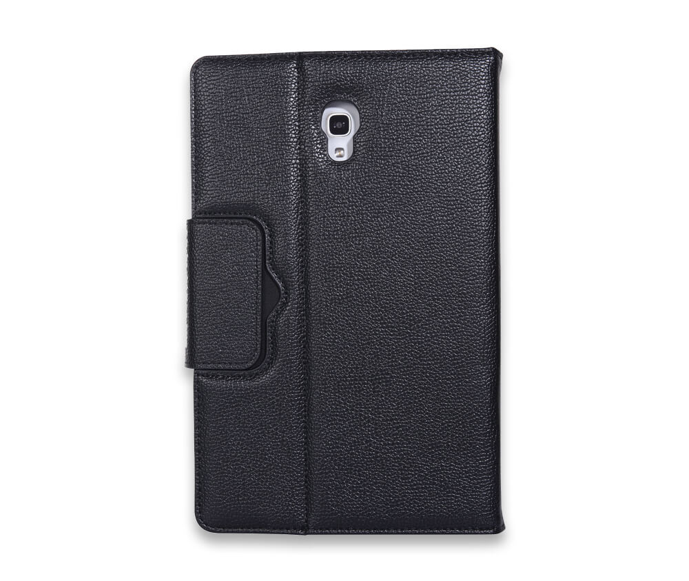 LITCHI LEATHER BLUETOOTH CASE + KEYBOARD for Galaxy Tab A 10.5#Colour_Black