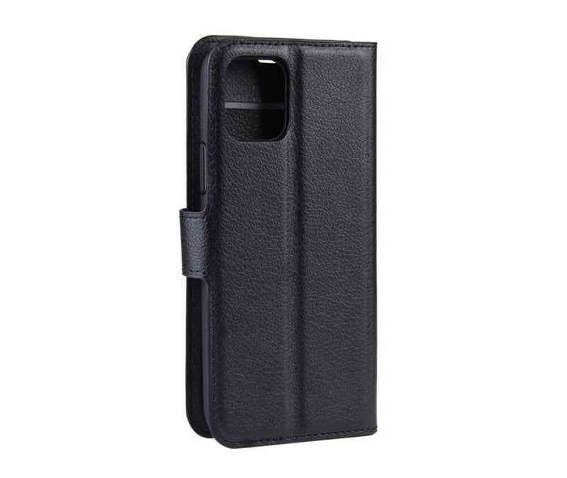 LITCHI LEATHER WALLET CASE for iPhone 11 Pro