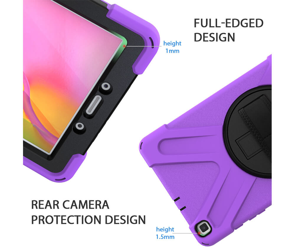 TRADIE CASE WITH SCREEN GUARD for Galaxy Tab 8#Colour_Purple