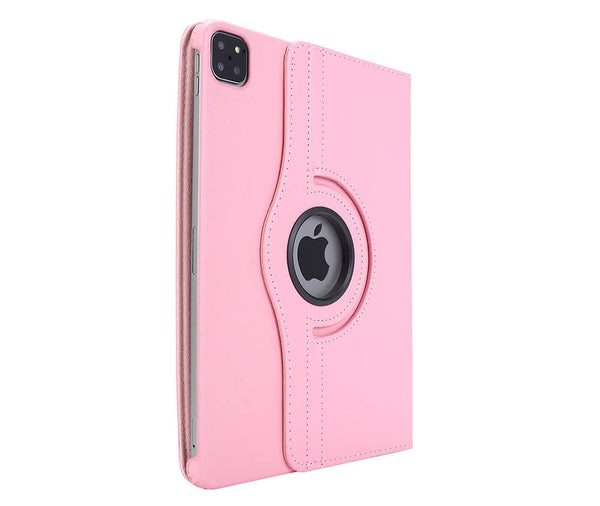 LITCHI LEATHER 360 ROTATIONAL CASE for iPad Pro 11 2020#Colour_Light Pink