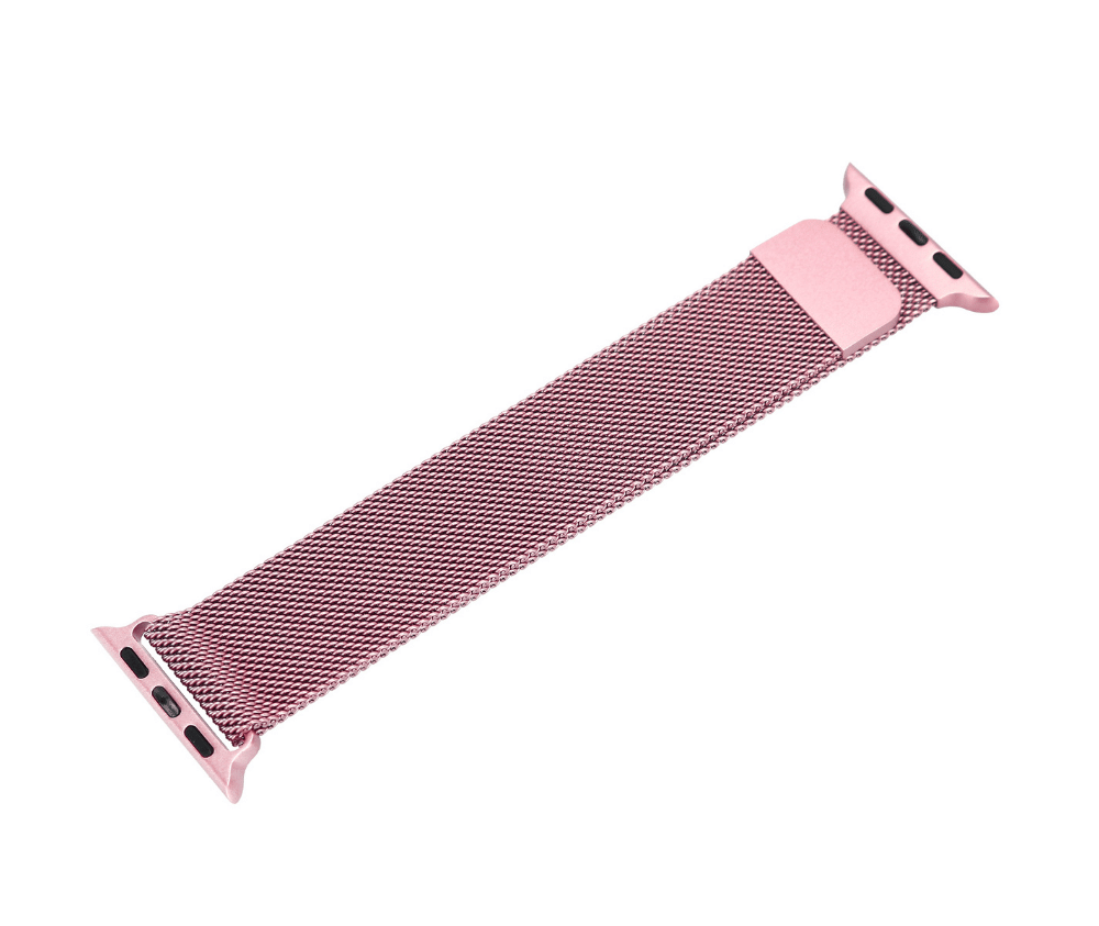 Stainless Steel Watch Band w/ Magnetic Close#Colour_Rose Pink