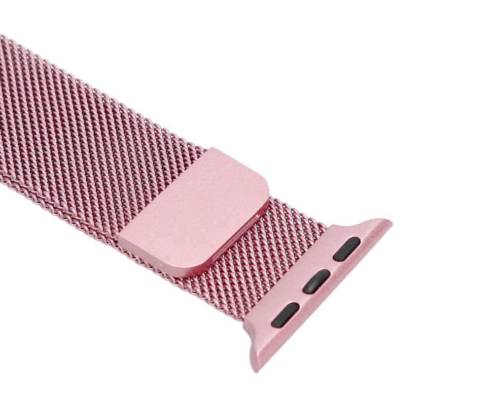 Stainless Steel Watch Band w/ Magnetic Close#Colour_Rose Pink