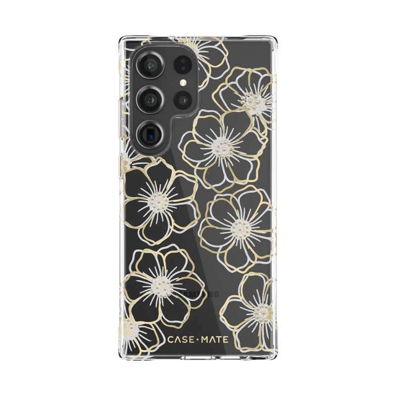 Case-Mate Protective Floral Gems Case w/ Antimicrobial