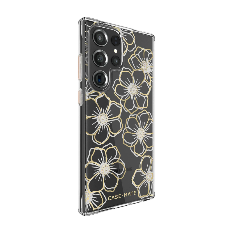 Case-Mate Protective Floral Gems Case w/ Antimicrobial