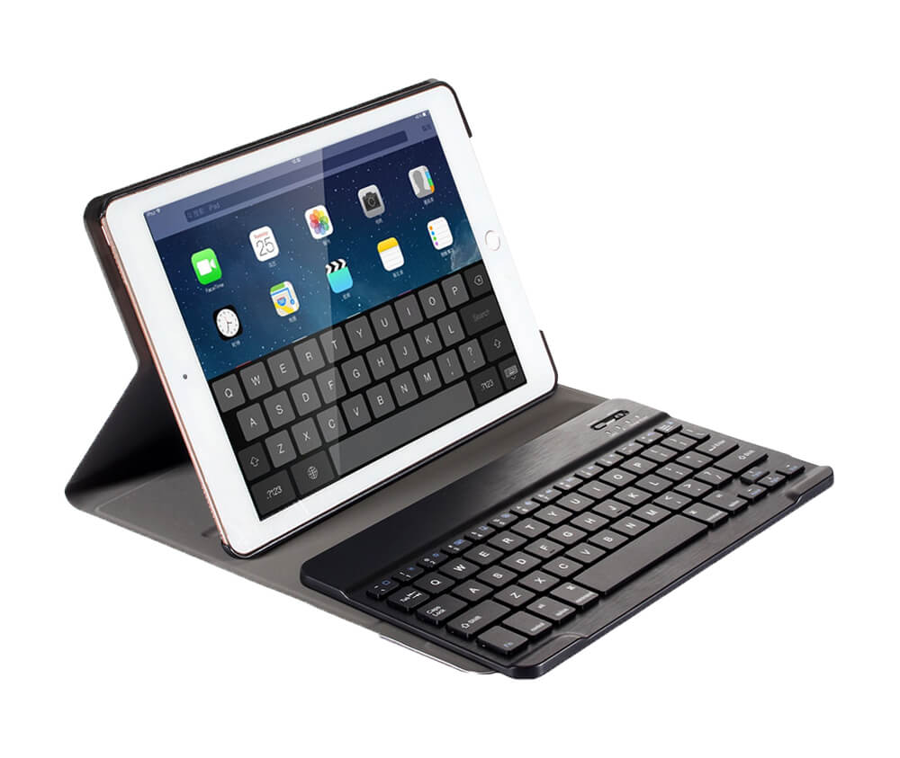 FOLIO BLUETOOTH CASE + KEYBOARD for iPad 9.7 2017 & iPad 9.7 2018#Colour_Black