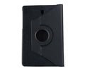 LITCHI LEATHER 360 ROTATIONAL CASE for Galaxy Tab A 8 2017#Colour_Black