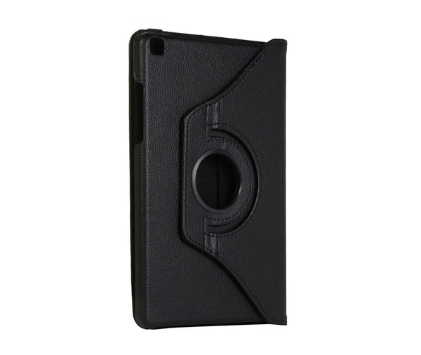 LITCHI LEATHER 360 ROTATIONAL CASE for Galaxy Tab A 8.0 2019#Colour_Black