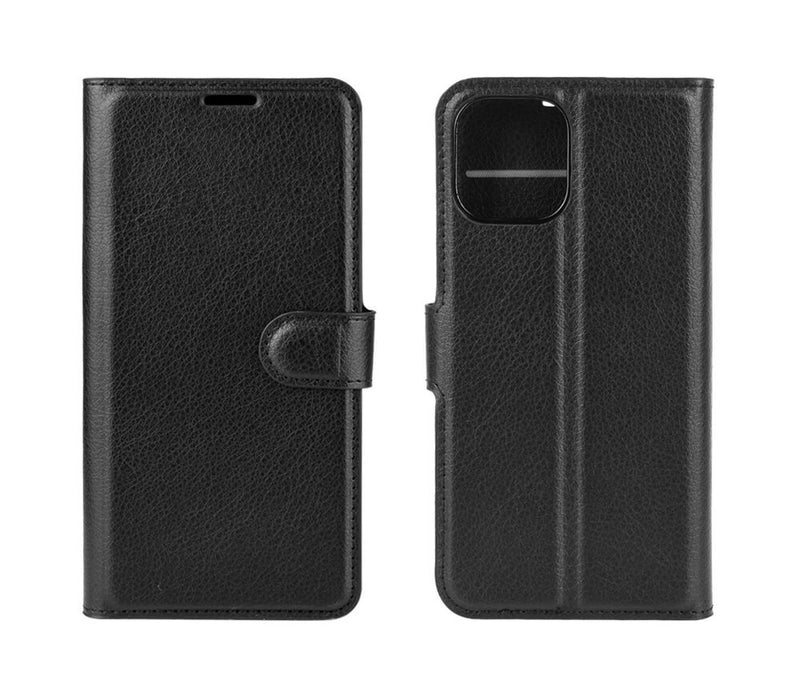 LITCHI LEATHER WALLET CASE for iPhone 12 Pro Max