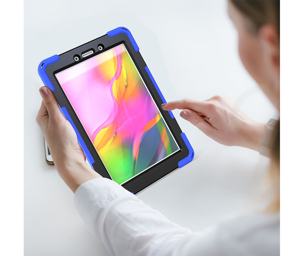 TRADIE CASE WITH SCREEN GUARD for Galaxy Tab 8#Colour_Blue