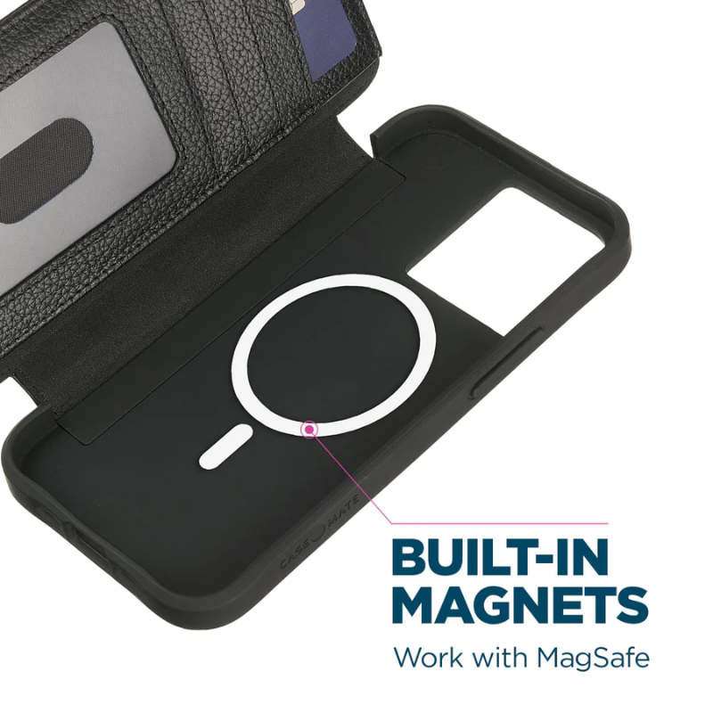 Wallet Folio Case w/ Magnetic Alignment