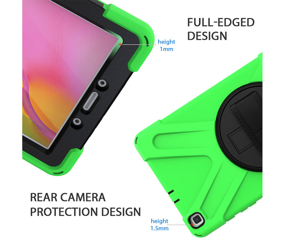 TRADIE CASE WITH SCREEN GUARD for Galaxy Tab 8#Colour_Green