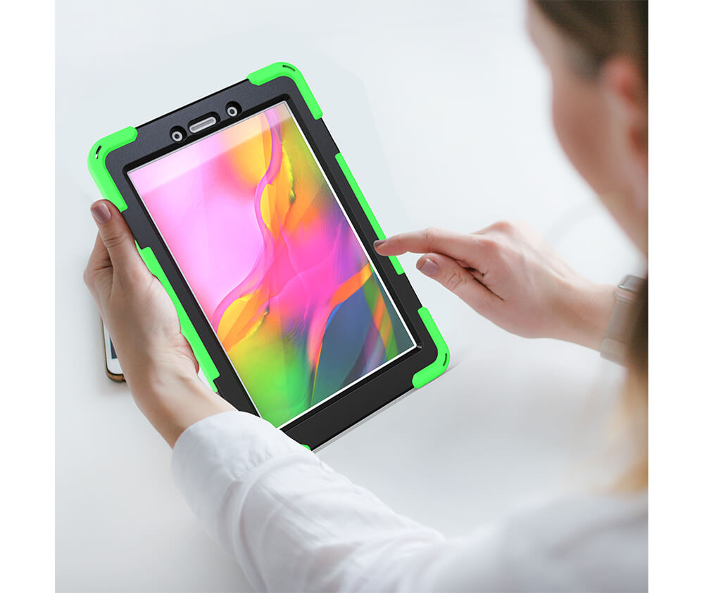 TRADIE CASE WITH SCREEN GUARD for Galaxy Tab 8#Colour_Green