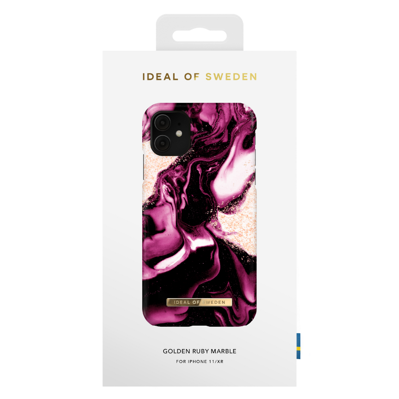 Ideal of Sweden Fashion Golden Ruby Marble Case