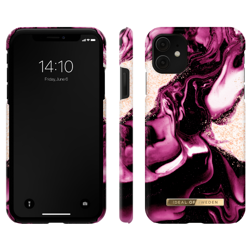 Ideal of Sweden Fashion Golden Ruby Marble Case