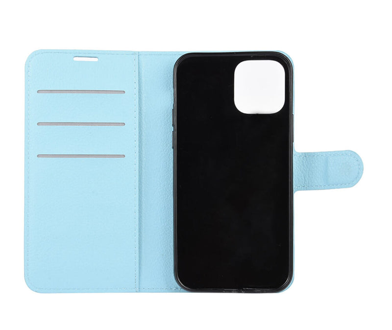 LITCHI LEATHER WALLET CASE for iPhone 12 Pro Max