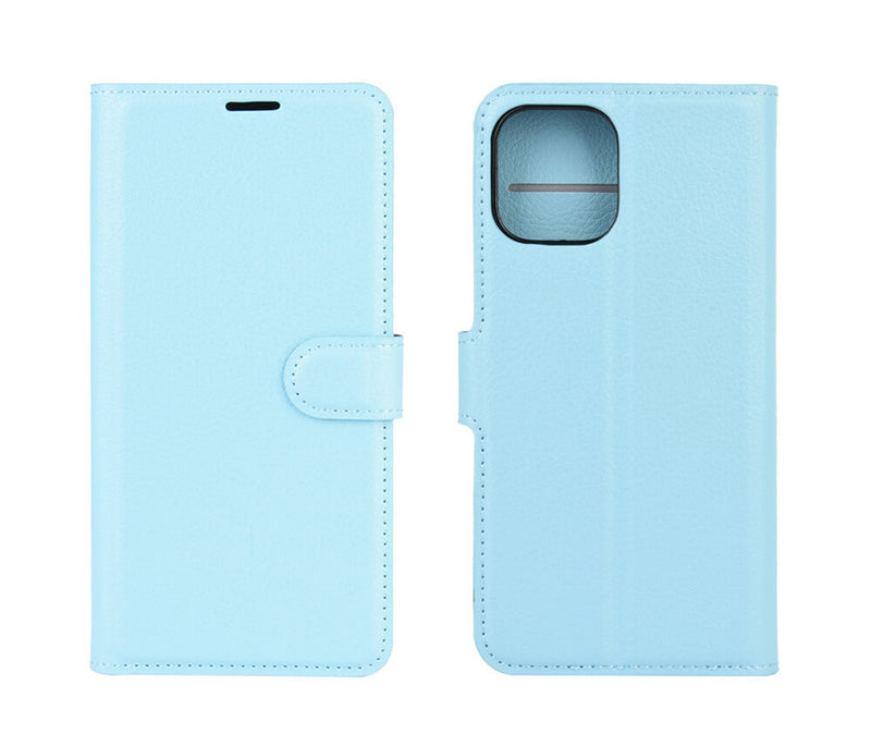 LITCHI LEATHER WALLET CASE for iPhone 12 Pro & 12 Max