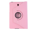 LITCHI LEATHER 360 ROTATIONAL CASE for Galaxy Tab A 8 2017#Colour_Light Pink