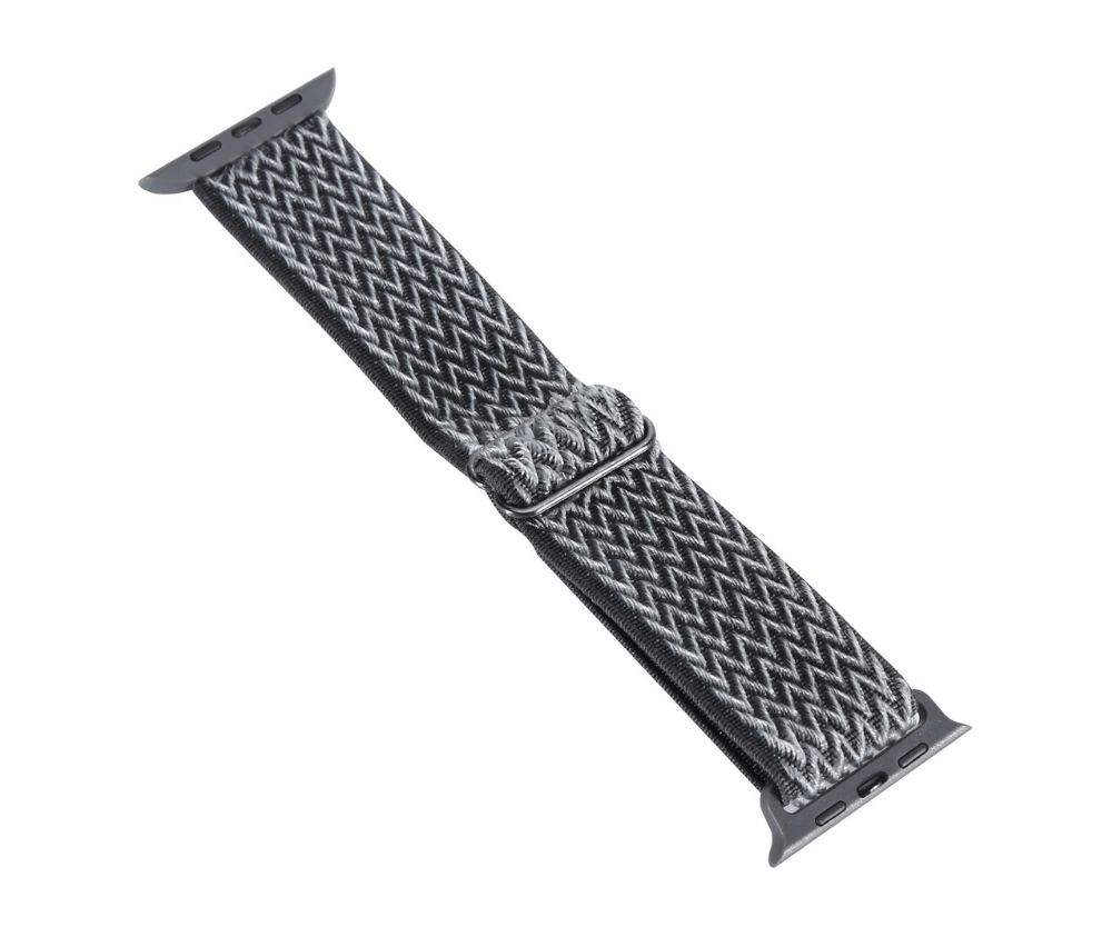 Braided Watch Band w/ Adjustable Buckle#Colour_Grey