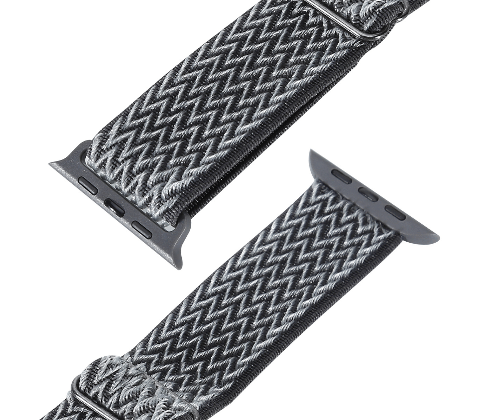 Braided Watch Band w/ Adjustable Buckle#Colour_Grey