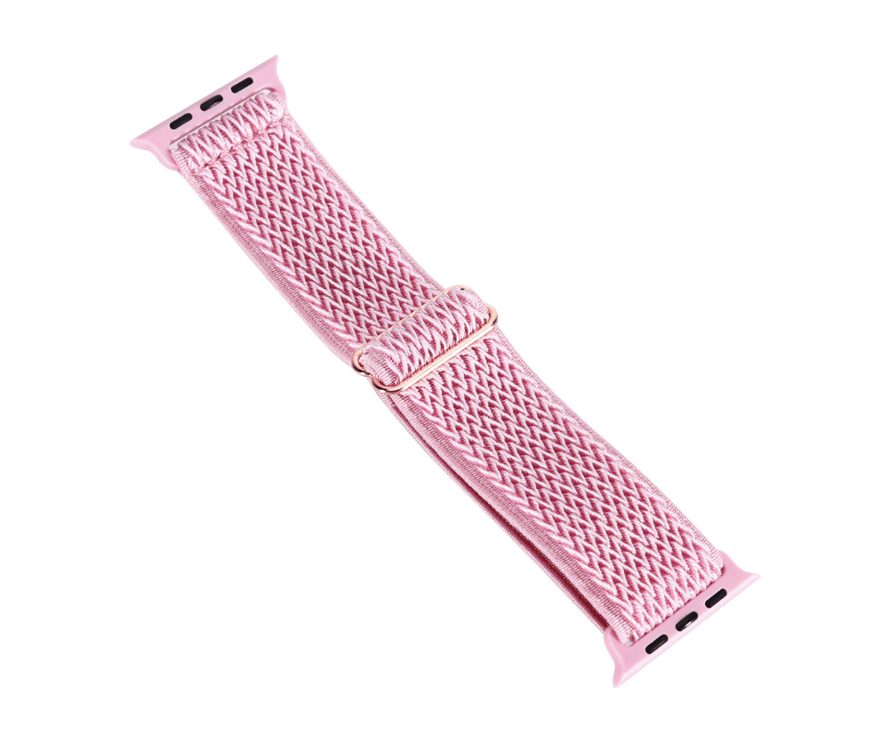 Braided Watch Band w/ Adjustable Buckle#Colour_Pink