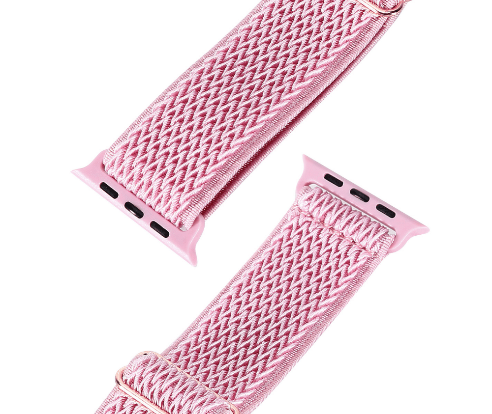 Braided Watch Band w/ Adjustable Buckle#Colour_Pink